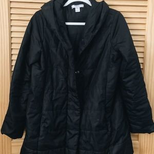 Black Maternity Parka
